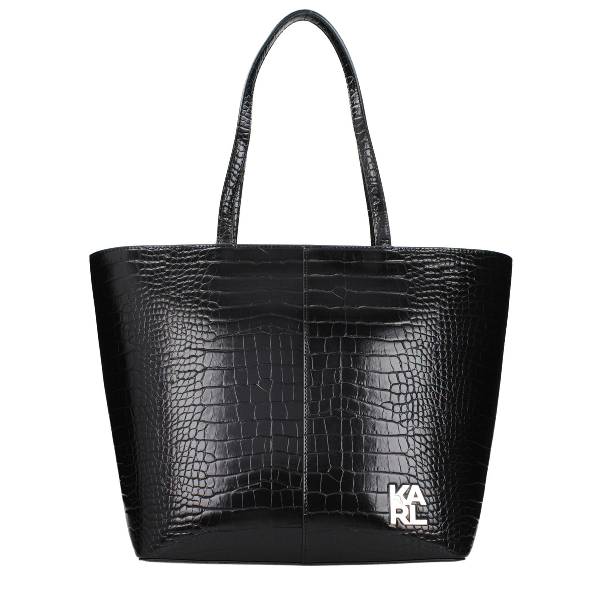 Karl Lagerfeld Black Polyethylene Shoulder Bag