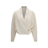 Brunello Cucinelli Beige Cashmere Cardigan