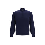 Brunello Cucinelli Blue Cashmere Sweater