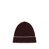 Brunello Cucinelli Bordeaux Cashmere Beanie