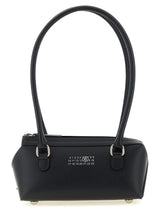 MM6 Maison Margiela Black Cowhide Shoulder Bag