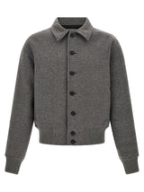 Jacquemus Gray Virgin Wool Bomber