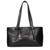 Versace Black Leather Shoulder Bag