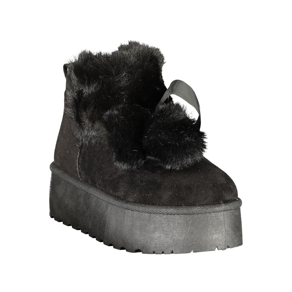 Laura Biagiotti Black Polyurethane Women's Boot