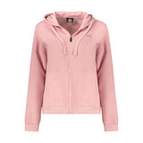 Norway 1963 Rosa Cotton Women Sweatshirt with Zip and Pockets