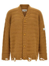 MM6 Maison Margiela Beige Virgin Wool Cardigan