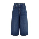 Brunello Cucinelli Blue Denim Shorts