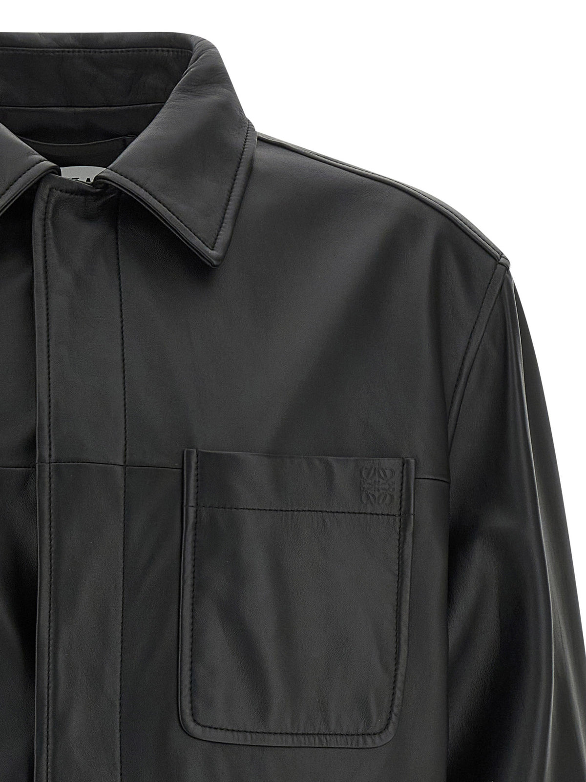 Loewe Black Lamb Leather Leather Jacket