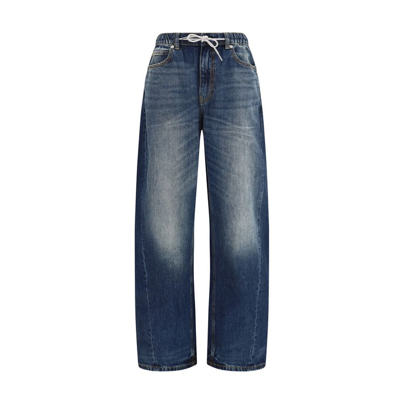 Alexander Wang Blue Cotton Relaxed Fit Jeans