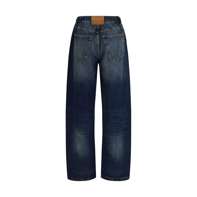 Alexander Wang Blue Cotton Relaxed Fit Jeans