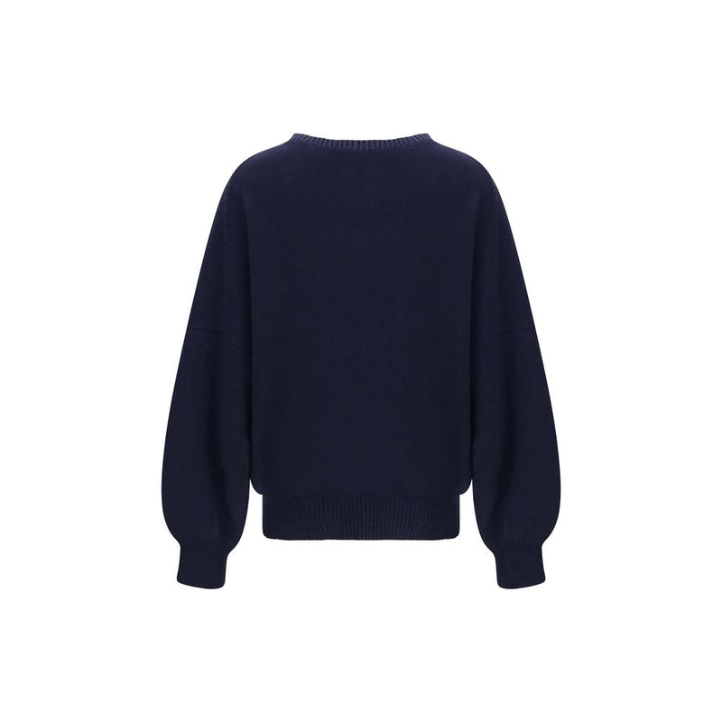 Khaite Blue Cashmere Sweater