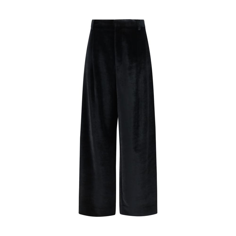 Darkpark Black Viscose Casual Pants