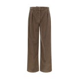 The Row Brown Cotton Casual Pants