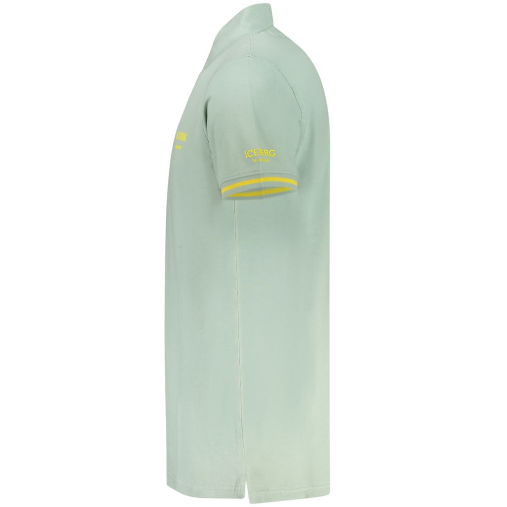 Iceberg Verde Cotton Men Polo Shirt