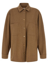 Max Mara Brown Triacetate Shell Jacket