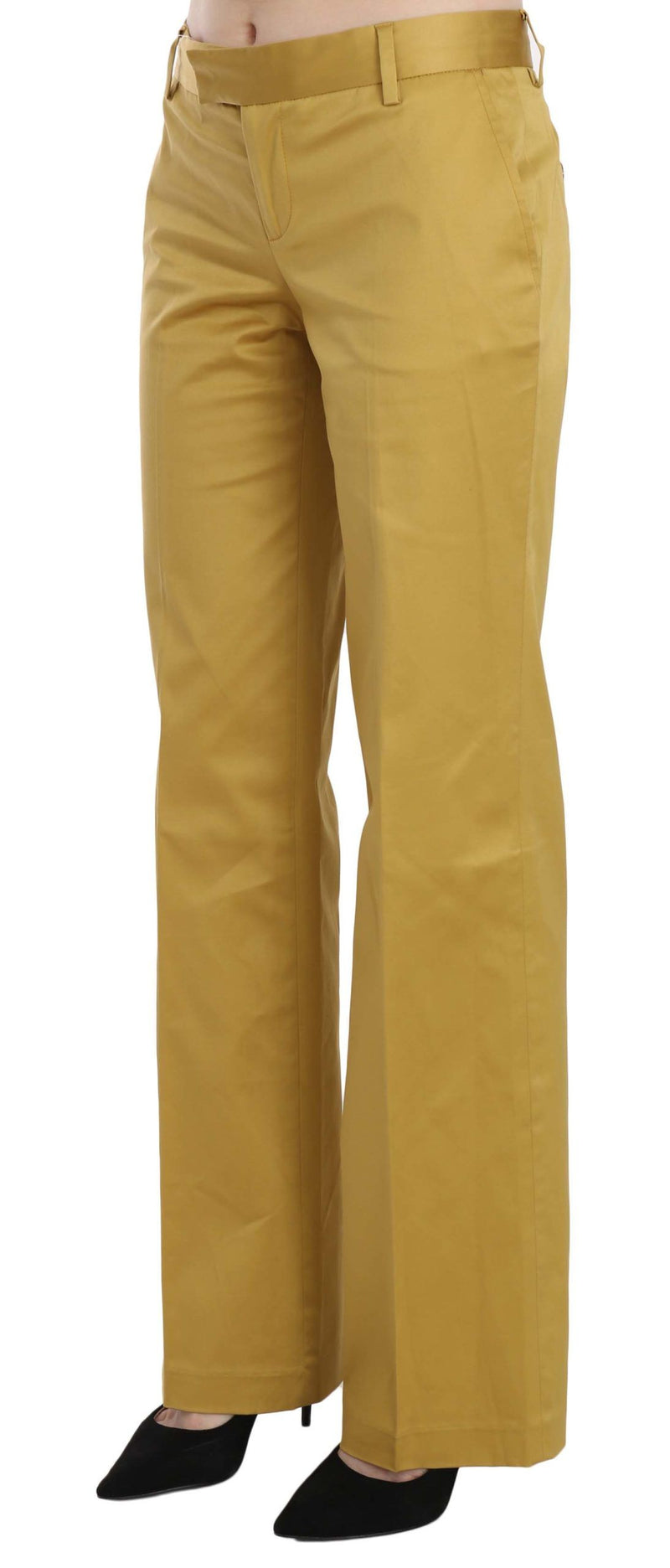 Pantalon tailleur droit formel moutarde Just Cavalli
