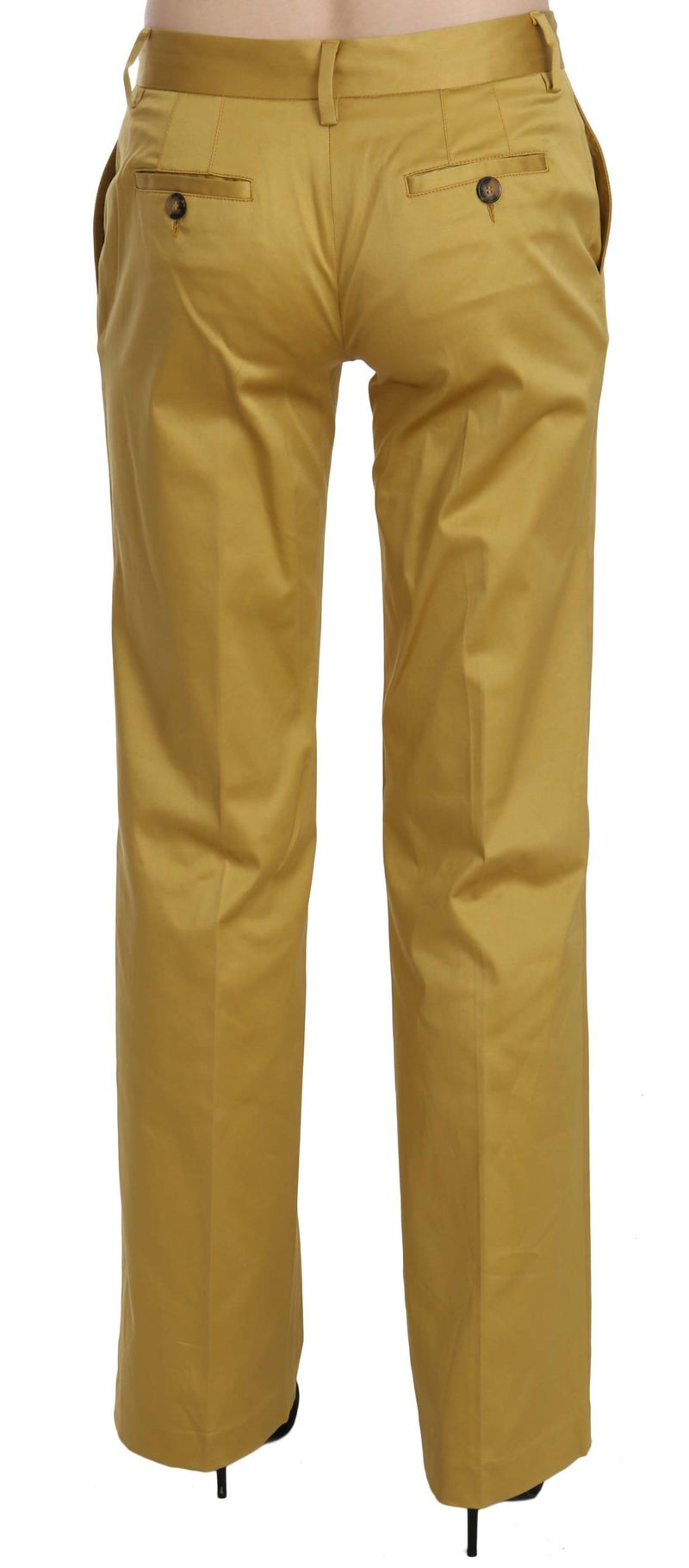 Pantalon tailleur droit formel moutarde Just Cavalli