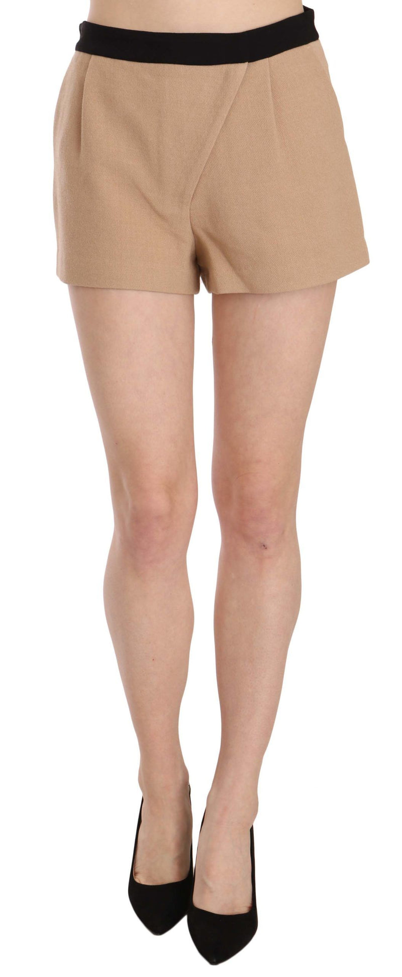 Short en coton beige taille mi-hauteur de la marque Costume National.