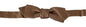 Nœud papillon ajustable Dolce &amp; Gabbana pour homme, marron et doré