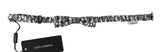 Cravate papillon ajustable en soie à motif blanc Dolce &amp; Gabbana
