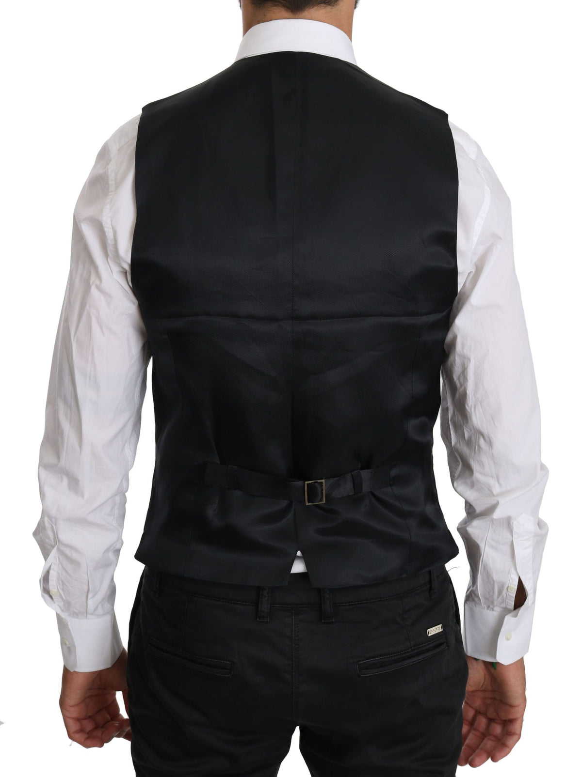 Gilet en laine bleu Dolce &amp; Gabbana, gilet formel.