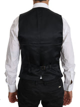 Gilet en laine bleu Dolce &amp; Gabbana, gilet formel.