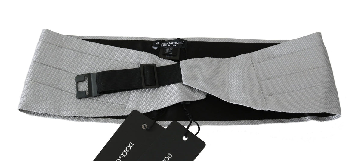 Ceinture homme grise Dolce &amp; Gabbana 100 % soie