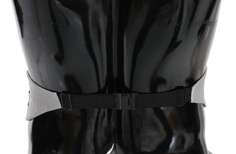 Dolce &amp; Gabbana Grijze Heren Tailleband 100% Zijden Cummerbund