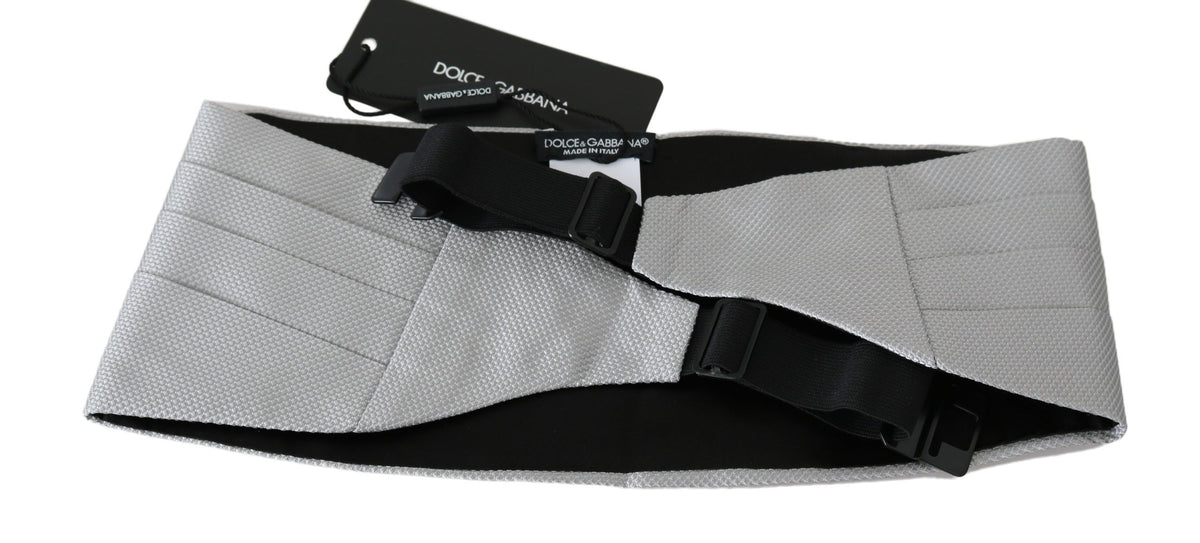 Ceinture homme grise Dolce &amp; Gabbana 100 % soie