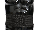 Ceinture en soie noire à pois Dolce &amp; Gabbana