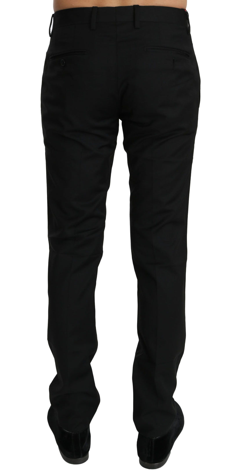 Dolce &amp; Gabbana Zwarte Formele Broek Heren Wollen Broek