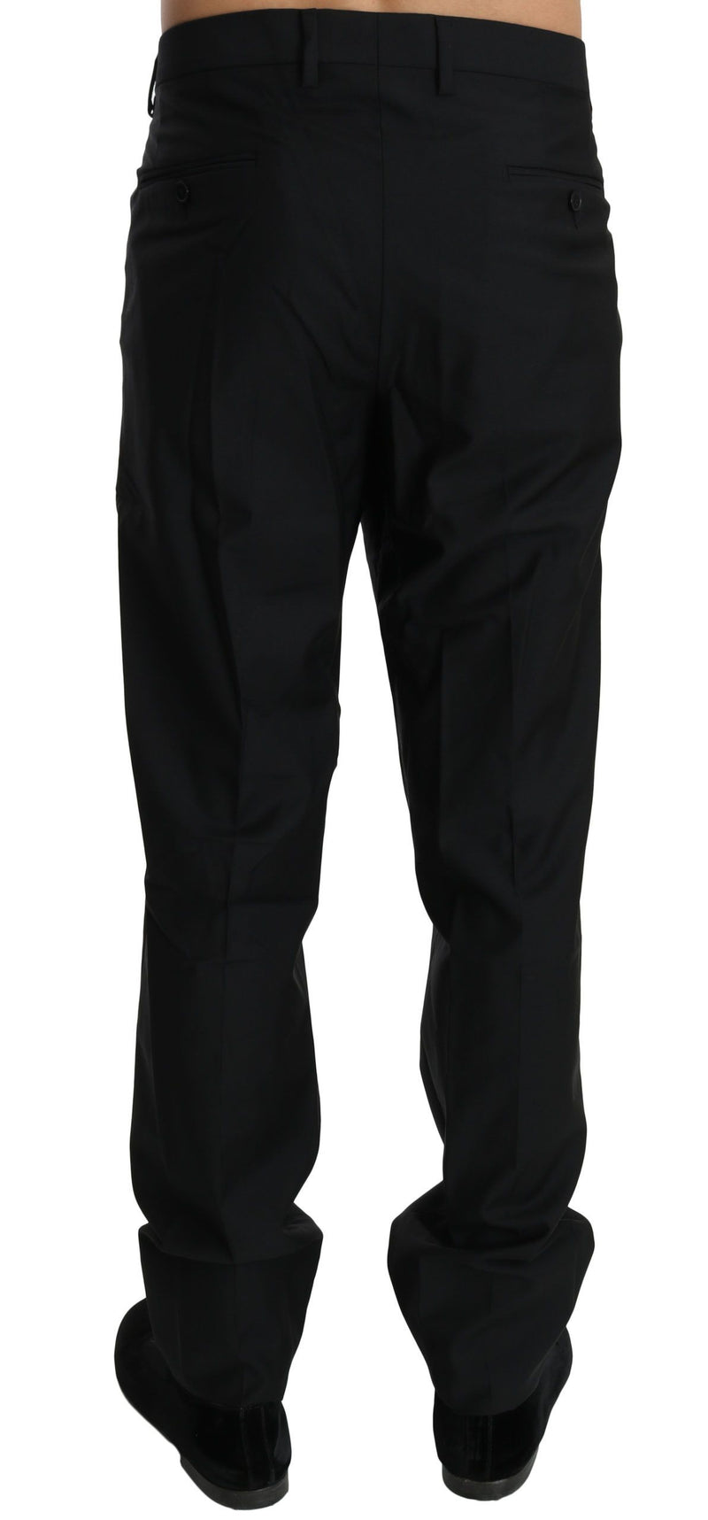 Pantalon habillé noir en laine pour homme Dolce &amp; Gabbana