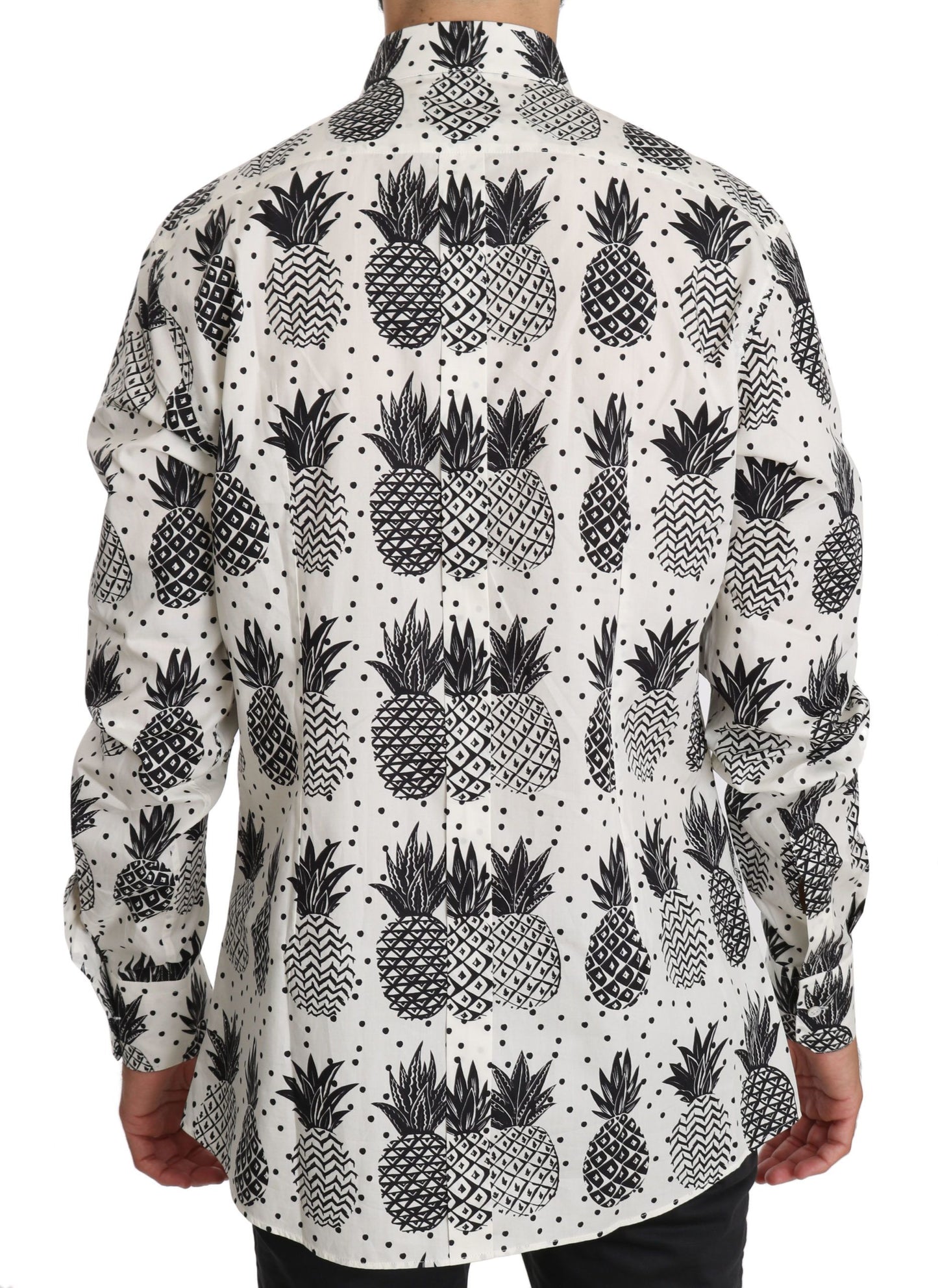 Chemise en coton blanc à motif ananas de Dolce &amp; Gabbana