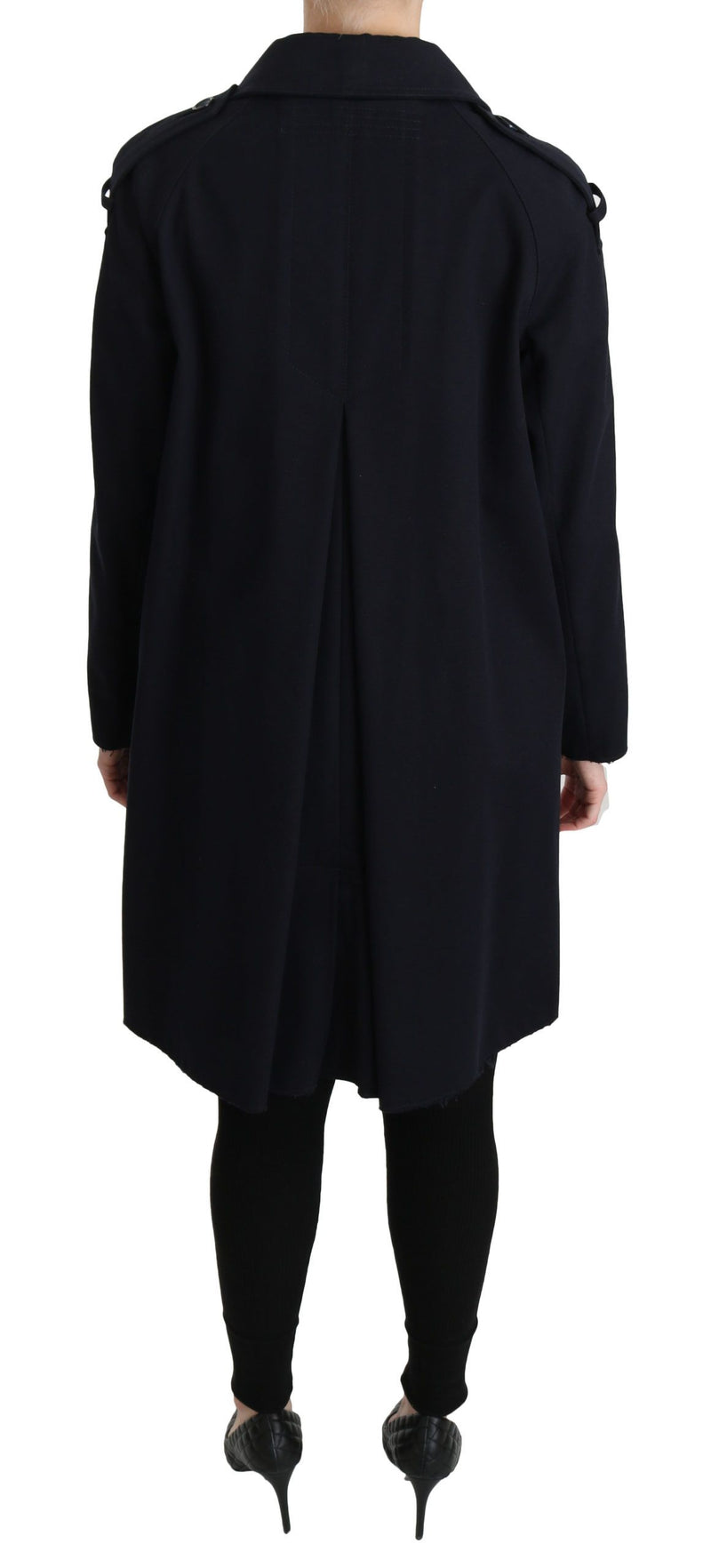 Manteau Dolce &amp; Gabbana bleu en coton pour femme, trench-coat