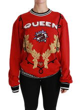 Pull en sequin "Love" rouge "Reine" de Dolce &amp; Gabbana