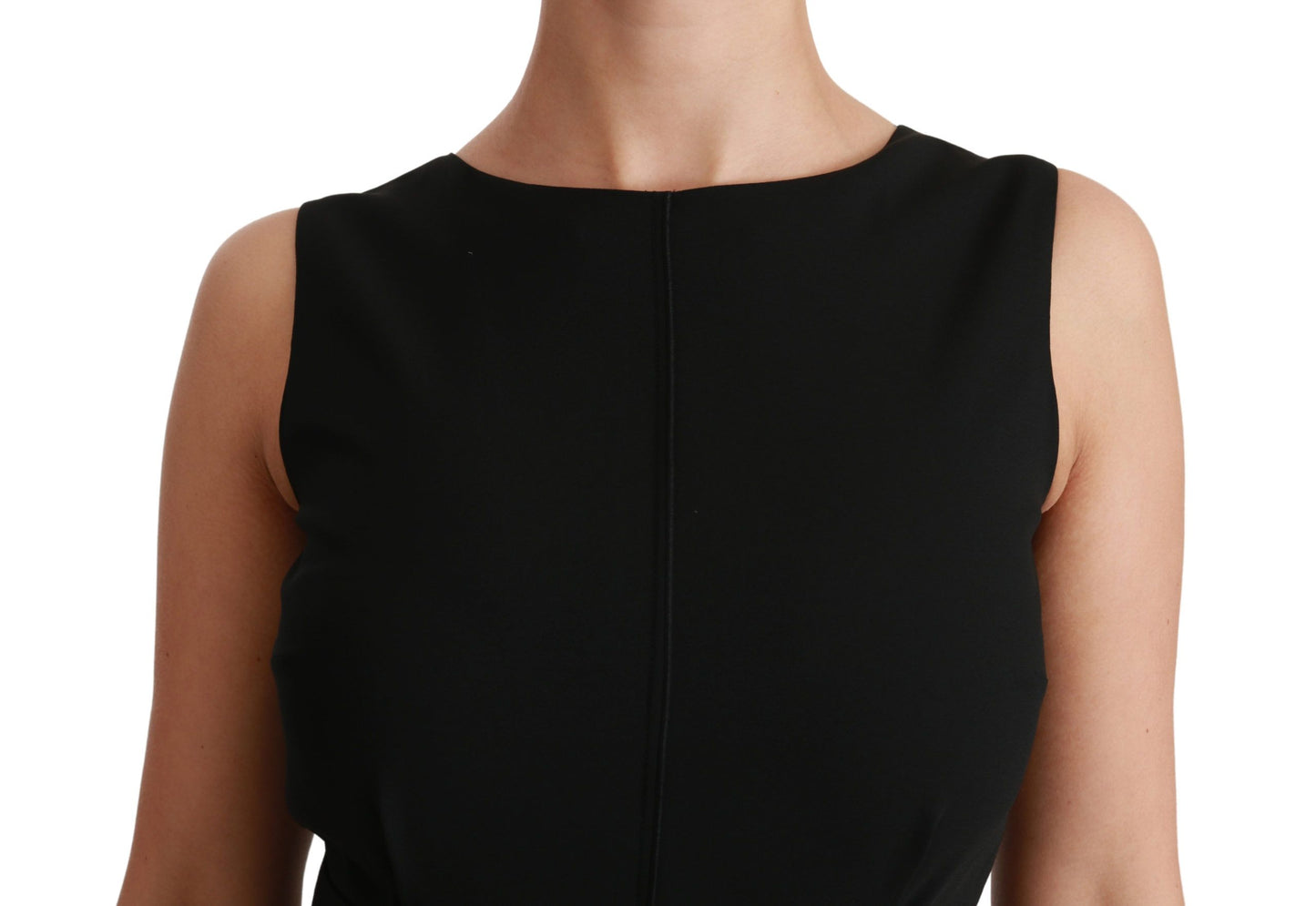 Robe formelle noire moulante et extensible de Dolce &amp; Gabbana