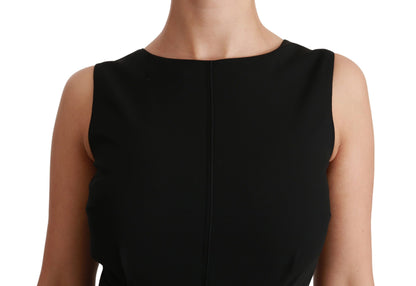Robe formelle noire moulante et extensible de Dolce &amp; Gabbana
