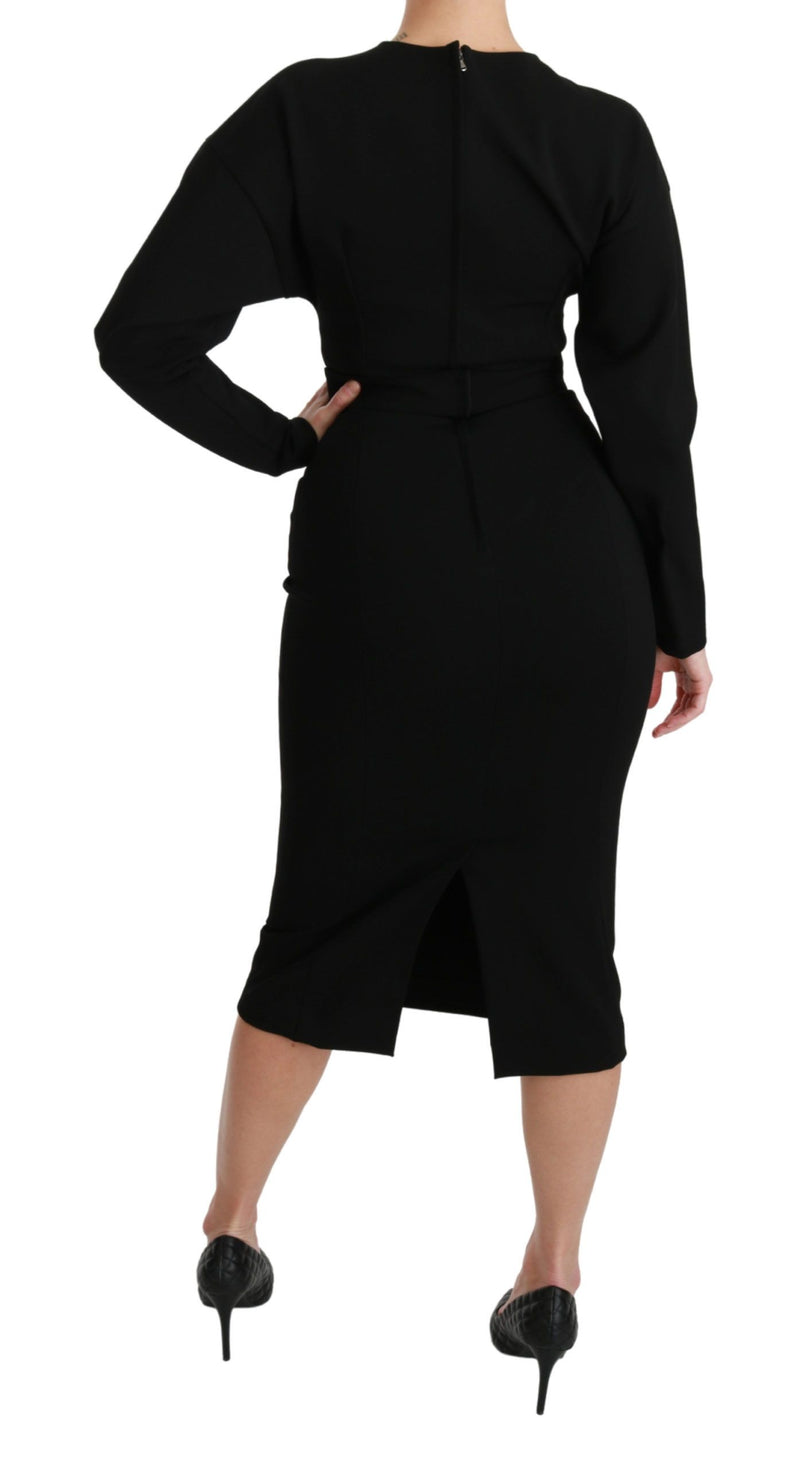 Robe fourreau noire moulante mi-longue Dolce &amp; Gabbana
