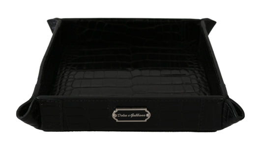 Dolce &amp; Gabbana Plate Key Wallet Telefoonkaart Geldpatroon Huidlade