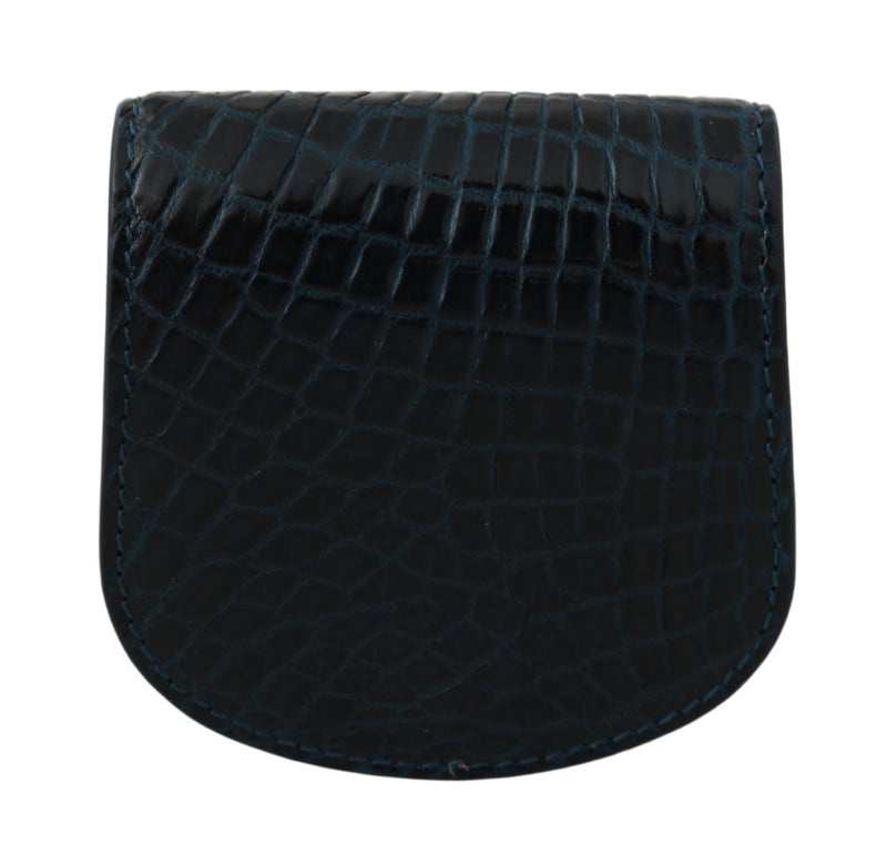 Dolce & Gabbana Blue Exotic Skins Condom Case Holder Pocket