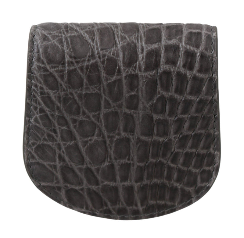 Dolce &amp; Gabbana Gray Exotic Skin Condoomhouder Zakportemonnee