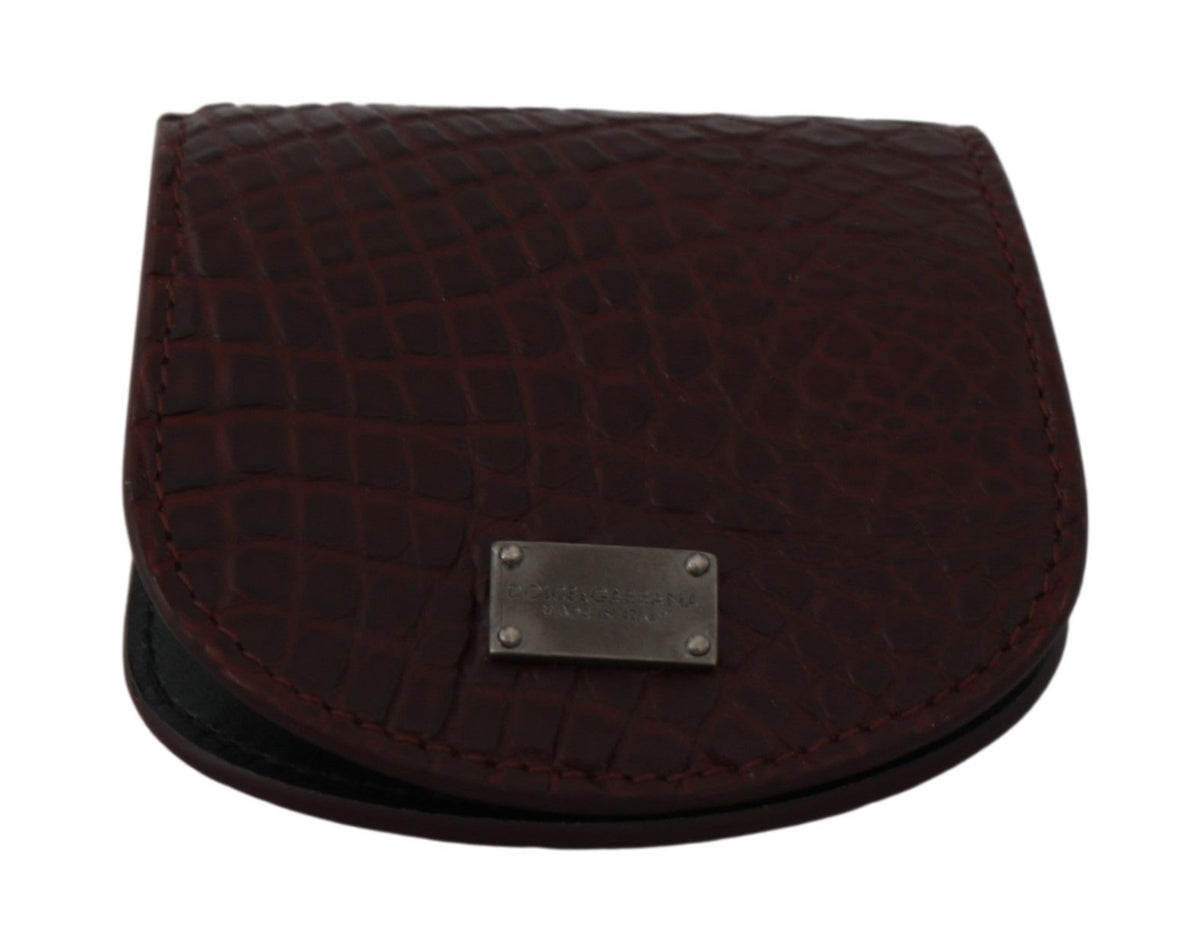 Étui à préservatifs de poche Dolce &amp; Gabbana en peau exotique marron