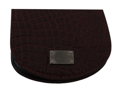 Étui à préservatifs de poche Dolce &amp; Gabbana en peau exotique marron