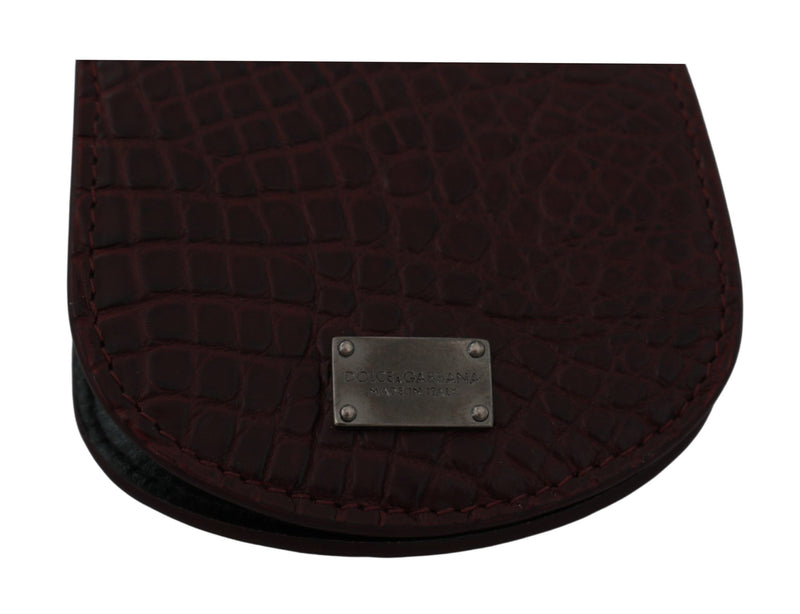 Dolce &amp; Gabbana Bruine Exotische Huid Zak Condoomhouder