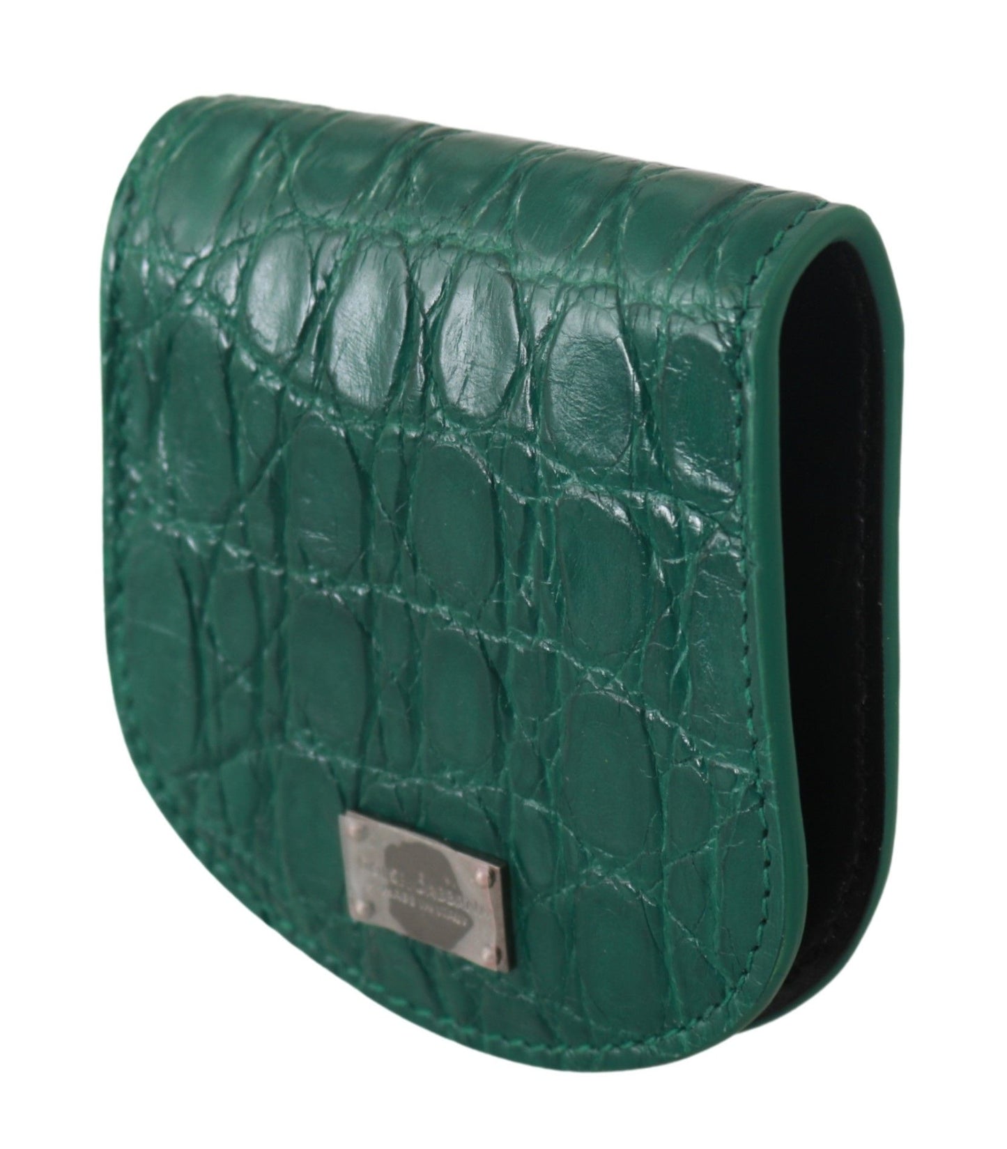 Étui portefeuille pour préservatifs Dolce &amp; Gabbana Green Exotic Skins