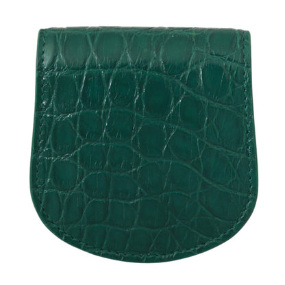 Étui portefeuille pour préservatifs Dolce &amp; Gabbana Green Exotic Skins