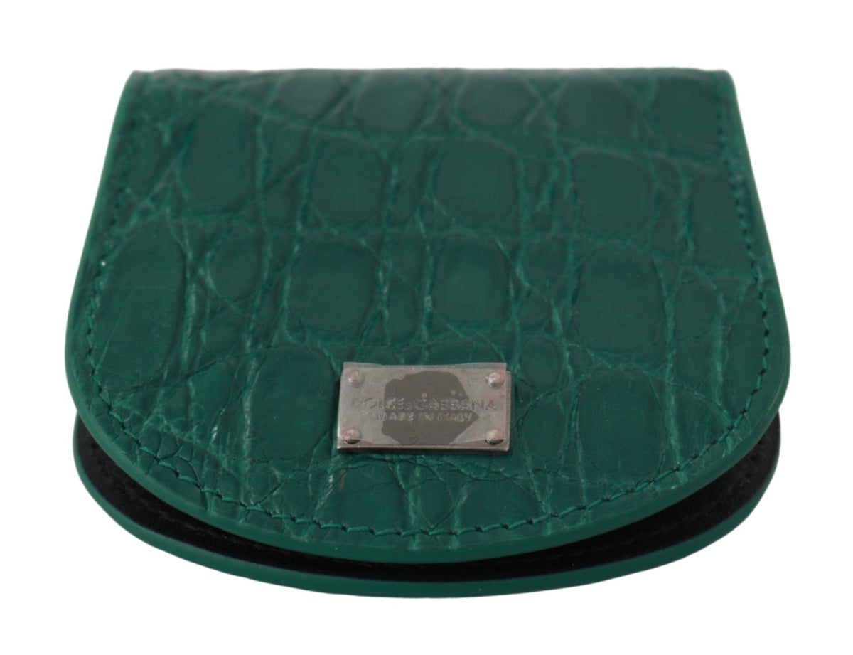 Étui portefeuille pour préservatifs Dolce &amp; Gabbana Green Exotic Skins