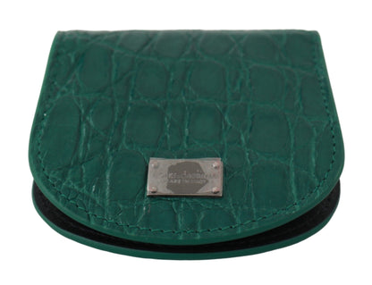 Étui portefeuille pour préservatifs Dolce &amp; Gabbana Green Exotic Skins