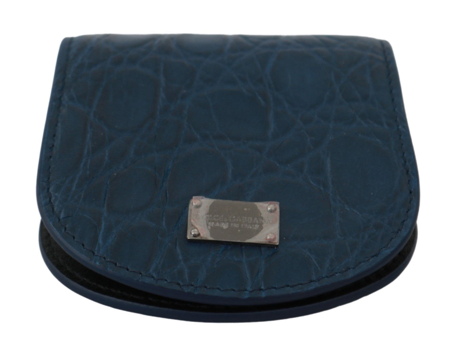 Étui à préservatifs de poche en cuir bleu Dolce & Gabbana