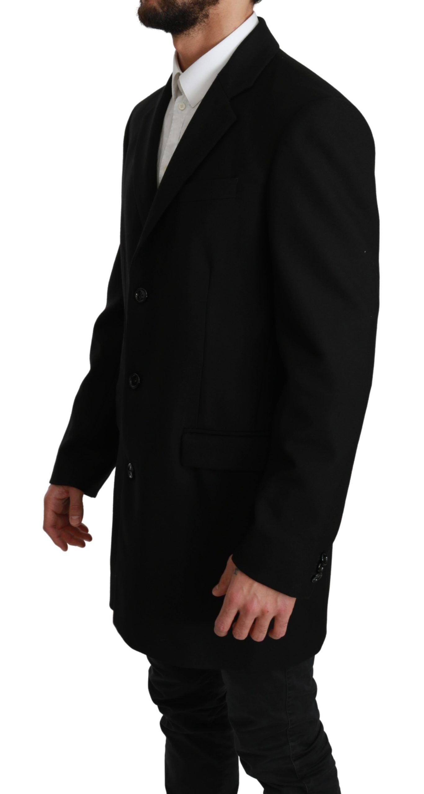 Dolce & Gabbana, veste, blazer, manteau noir en 100% laine